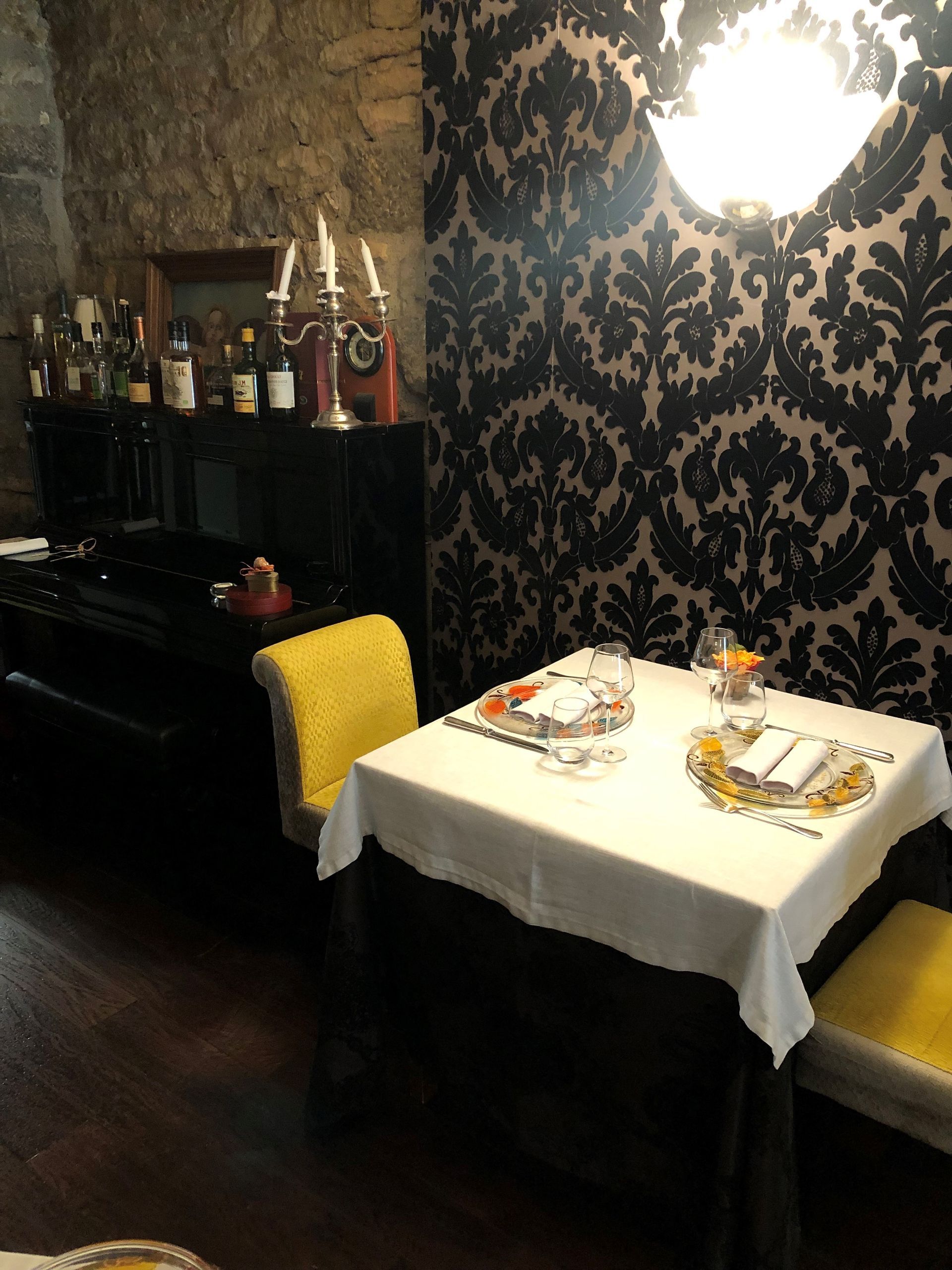 Vue de l’intérieur du restaurant