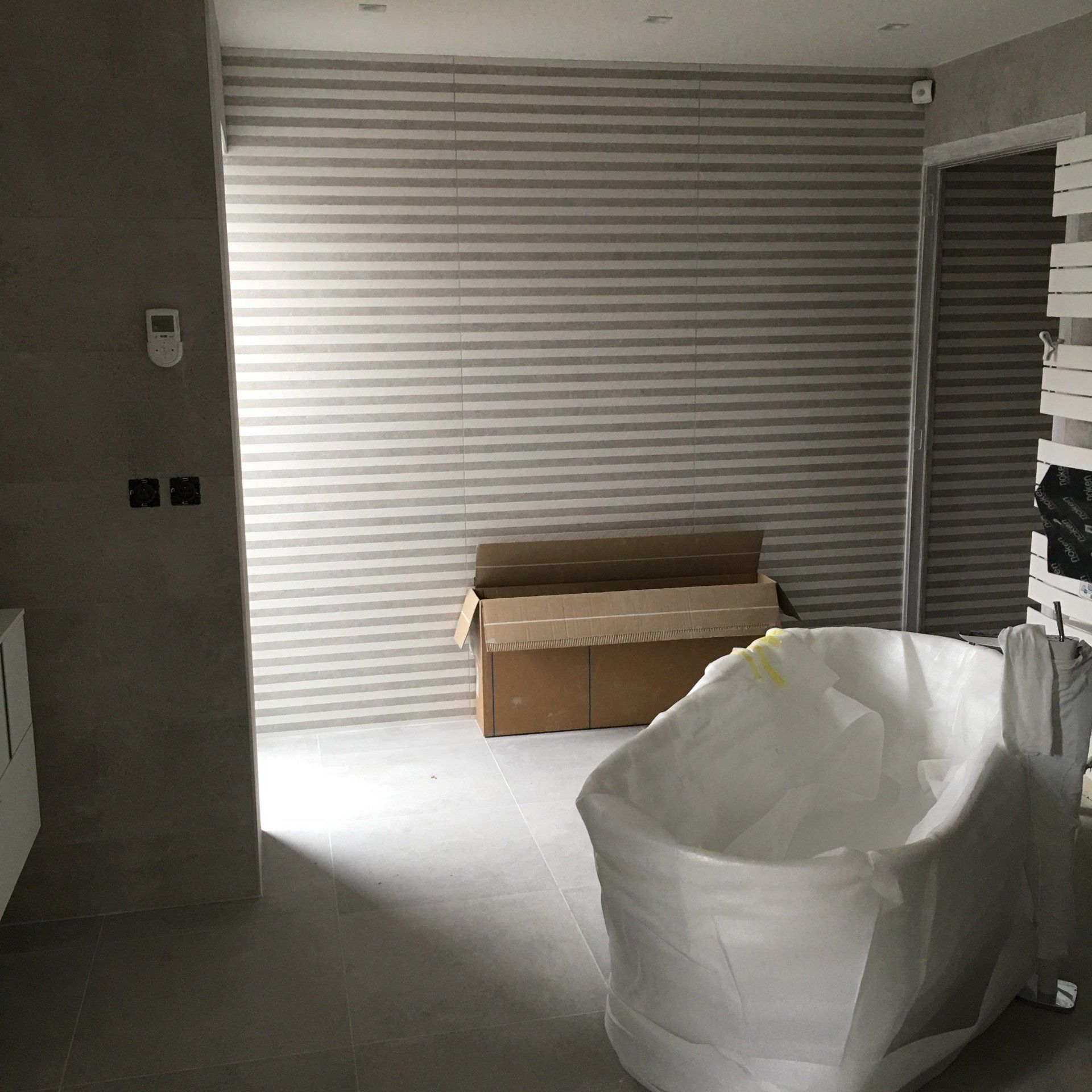 siège emballé dans un entrepot