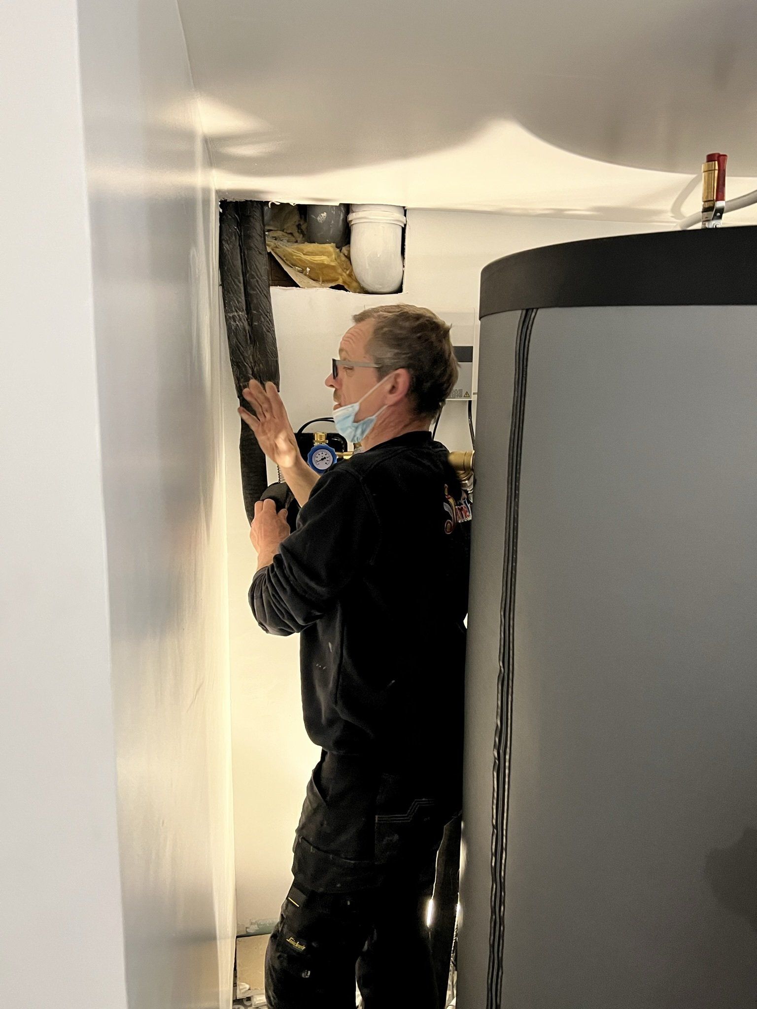 agent qui intervient sur chauffage