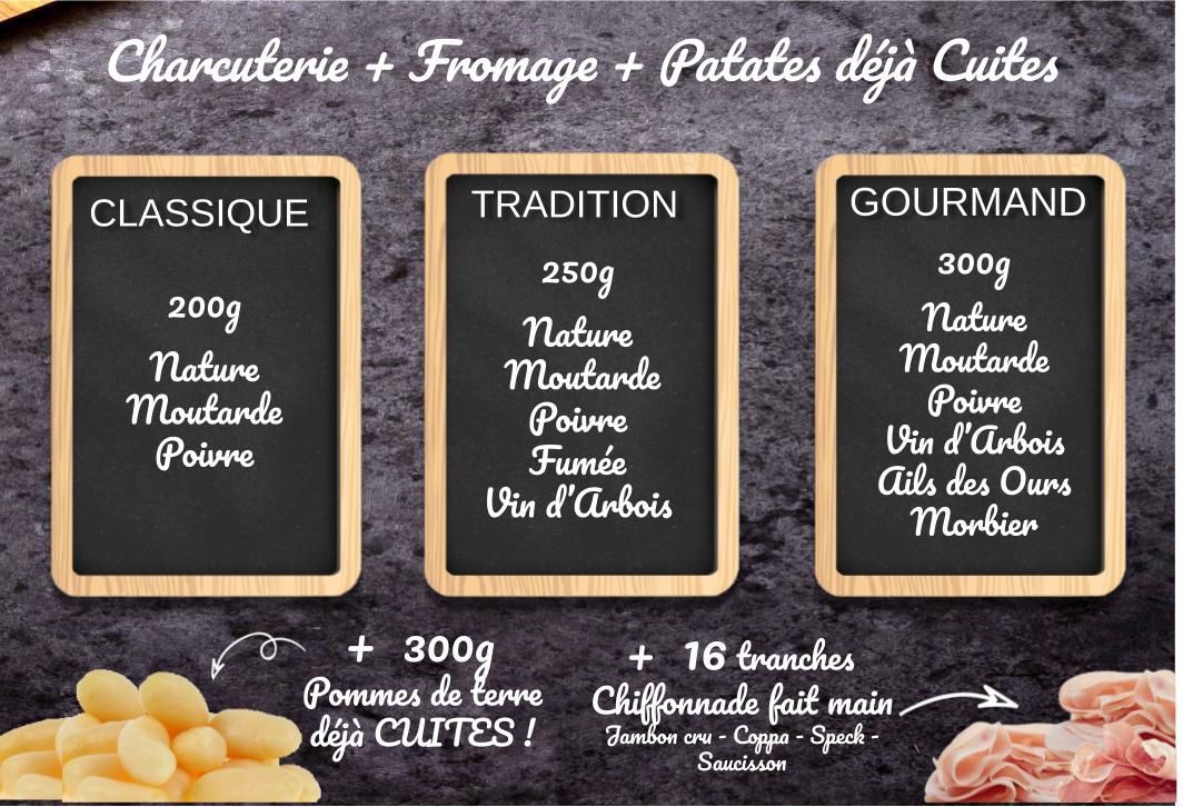 Meules de fromages à raclette au lait cru