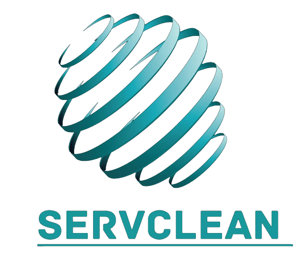 Logótipo Servclean limpeza de sofás e colchões na margem sul