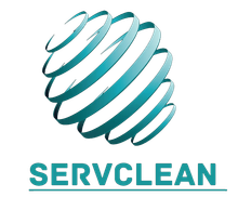 Logótipo Servclean limpeza de sofás e colchões na margem sul