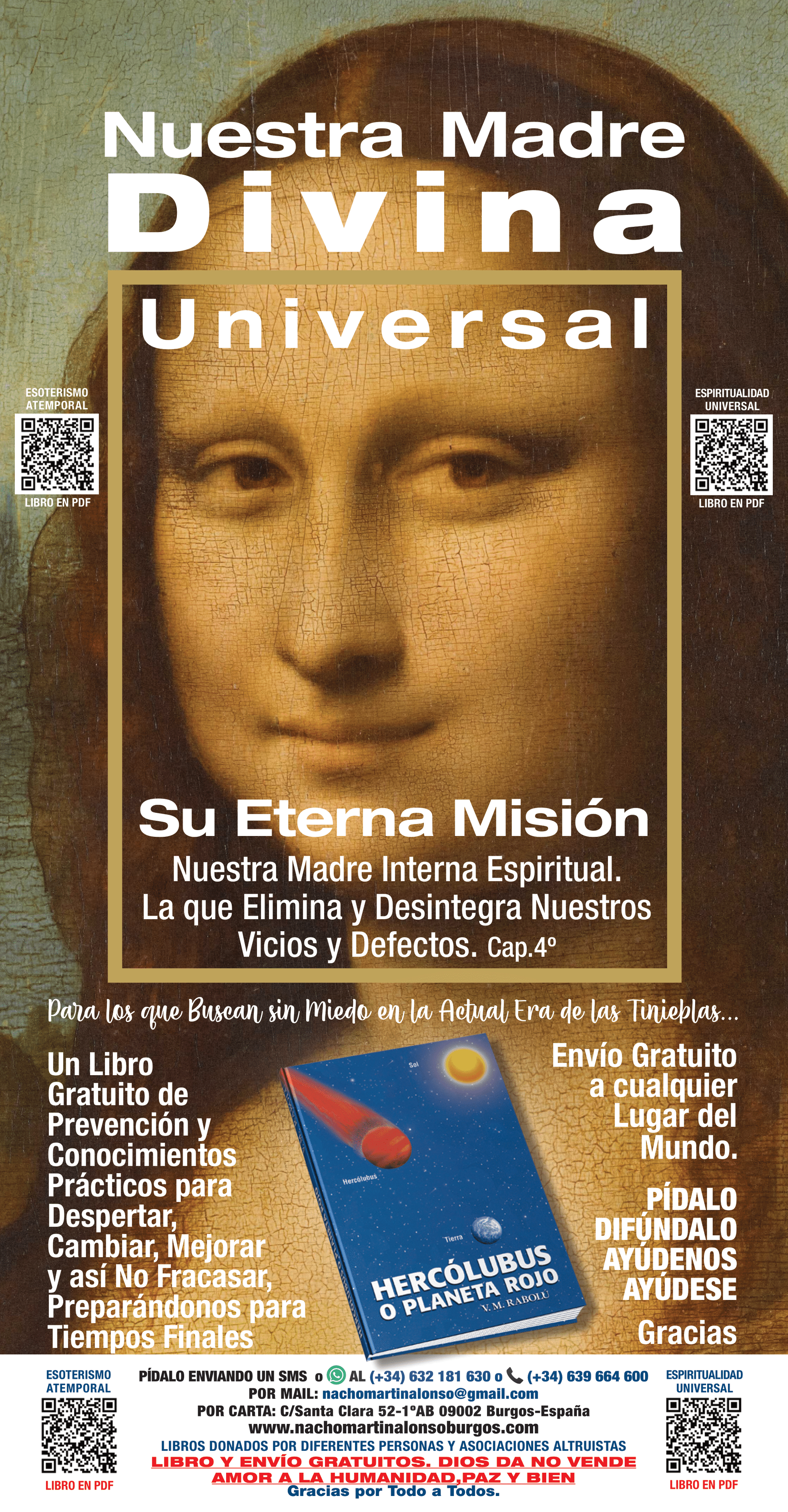 Advertisement featuring Mona Lisa with text: 