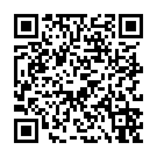 Código QR con cuadrados blancos y negros.