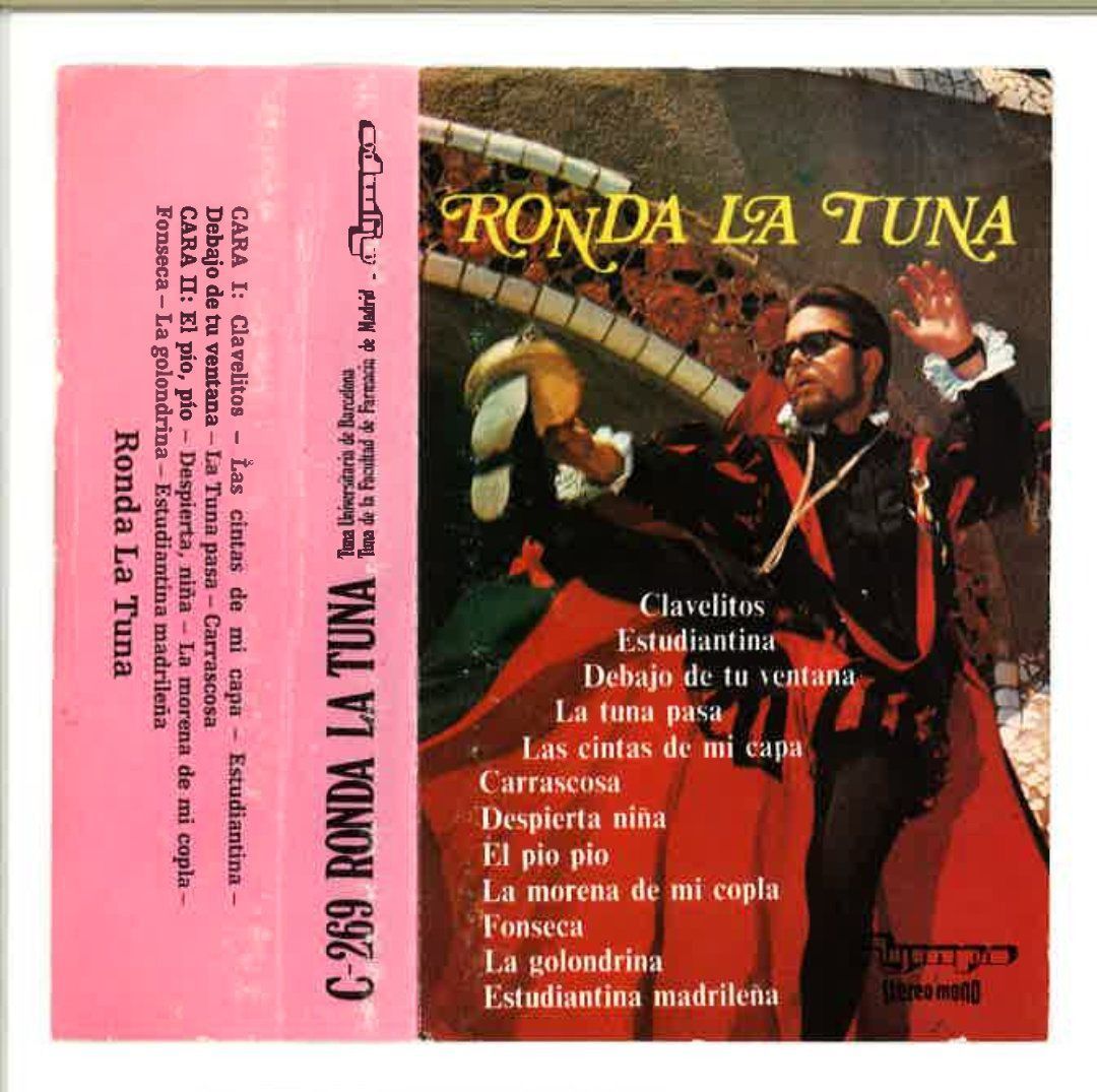 Carátula de casete: Un hombre con traje renacentista, con la mano alzada. 