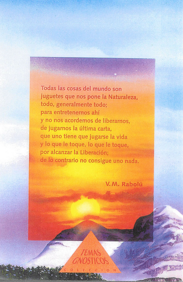Un texto sobre un fondo colorido con una puesta de sol y montañas, con un logotipo triangular.