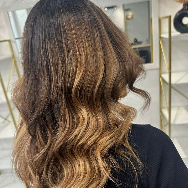 Balayage sur cheveux bruns