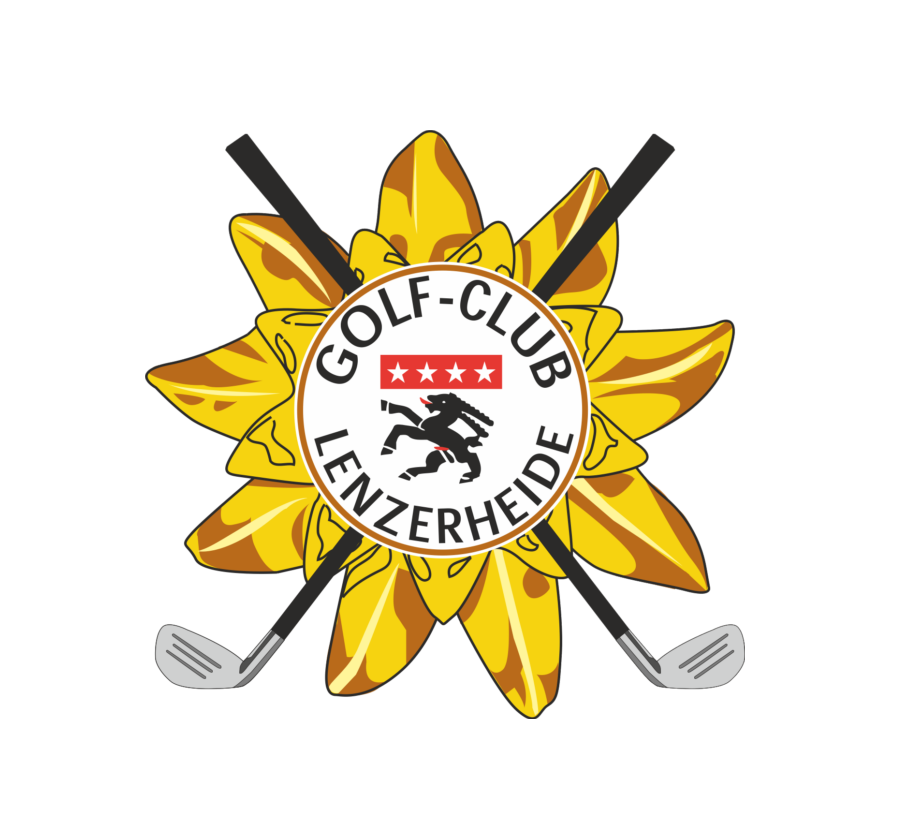 Logo auf blauem Shirt