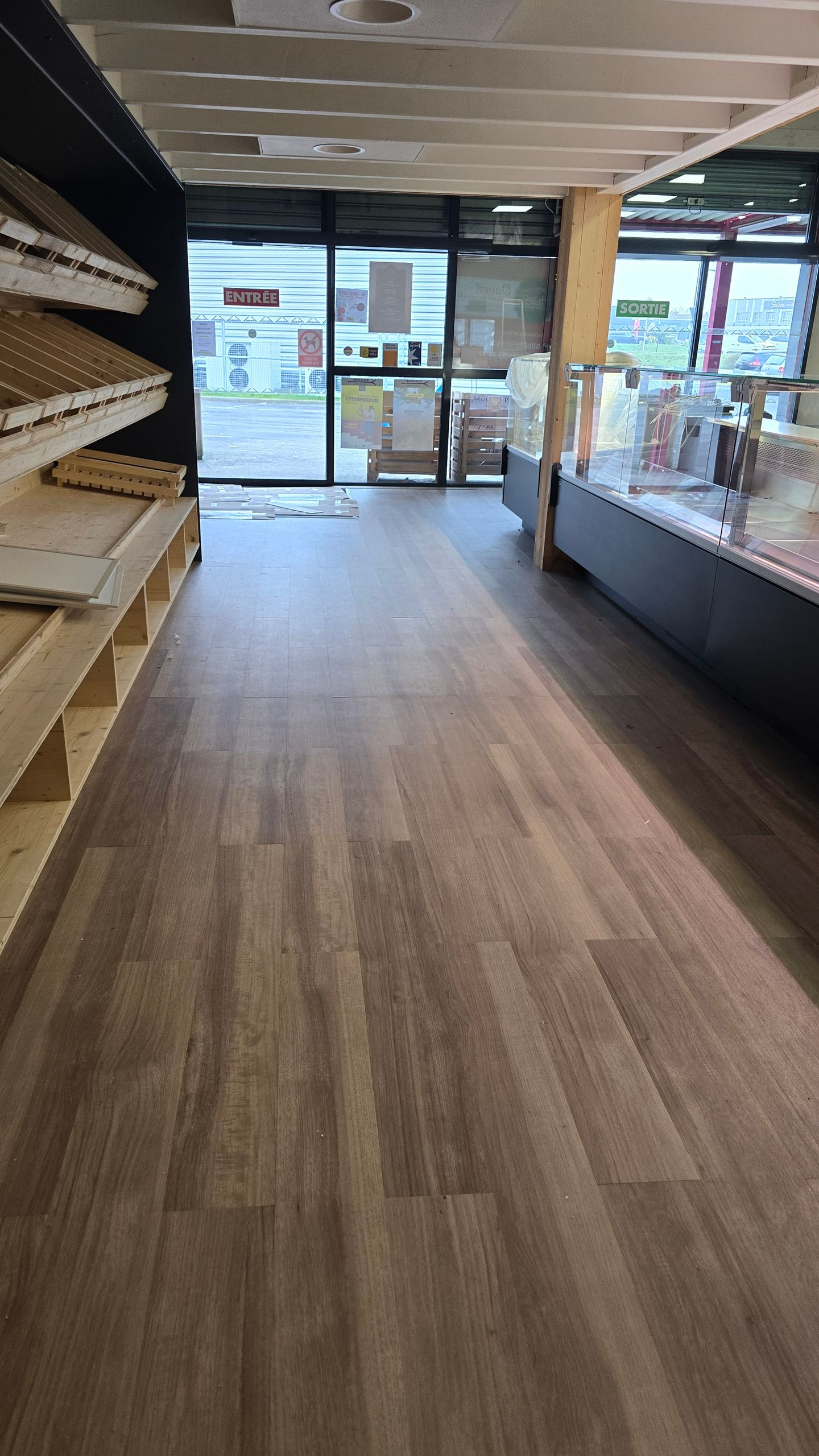 Sol en parquet flottant en milieu professionnel