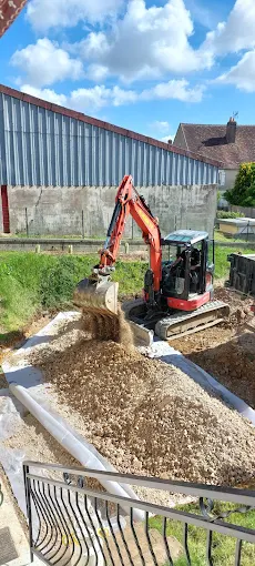 Travaux de terrassement sur un chantier