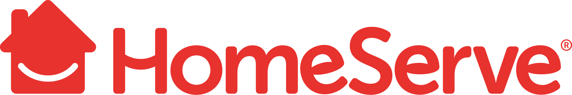 El logotipo de Homeserve tiene una casa roja.