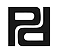 Schwarzes Logo aus ineinander verschlungenen Buchstaben „P“ und „D“ in einem Quadrat.