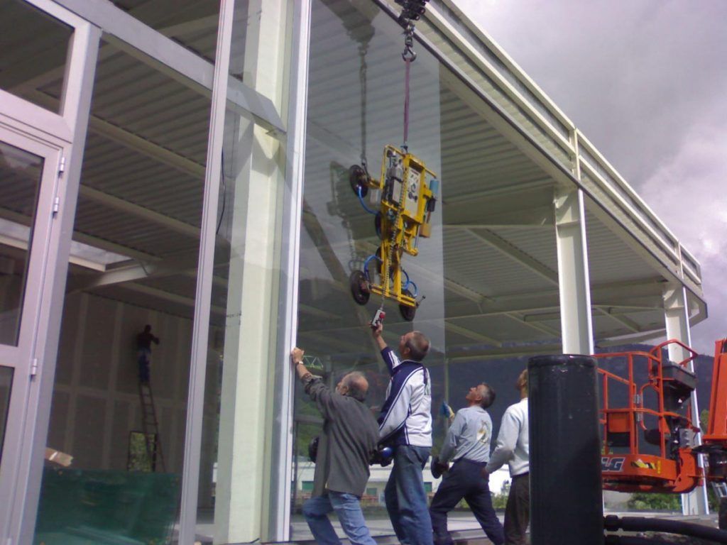 Installation de vitres de magasin