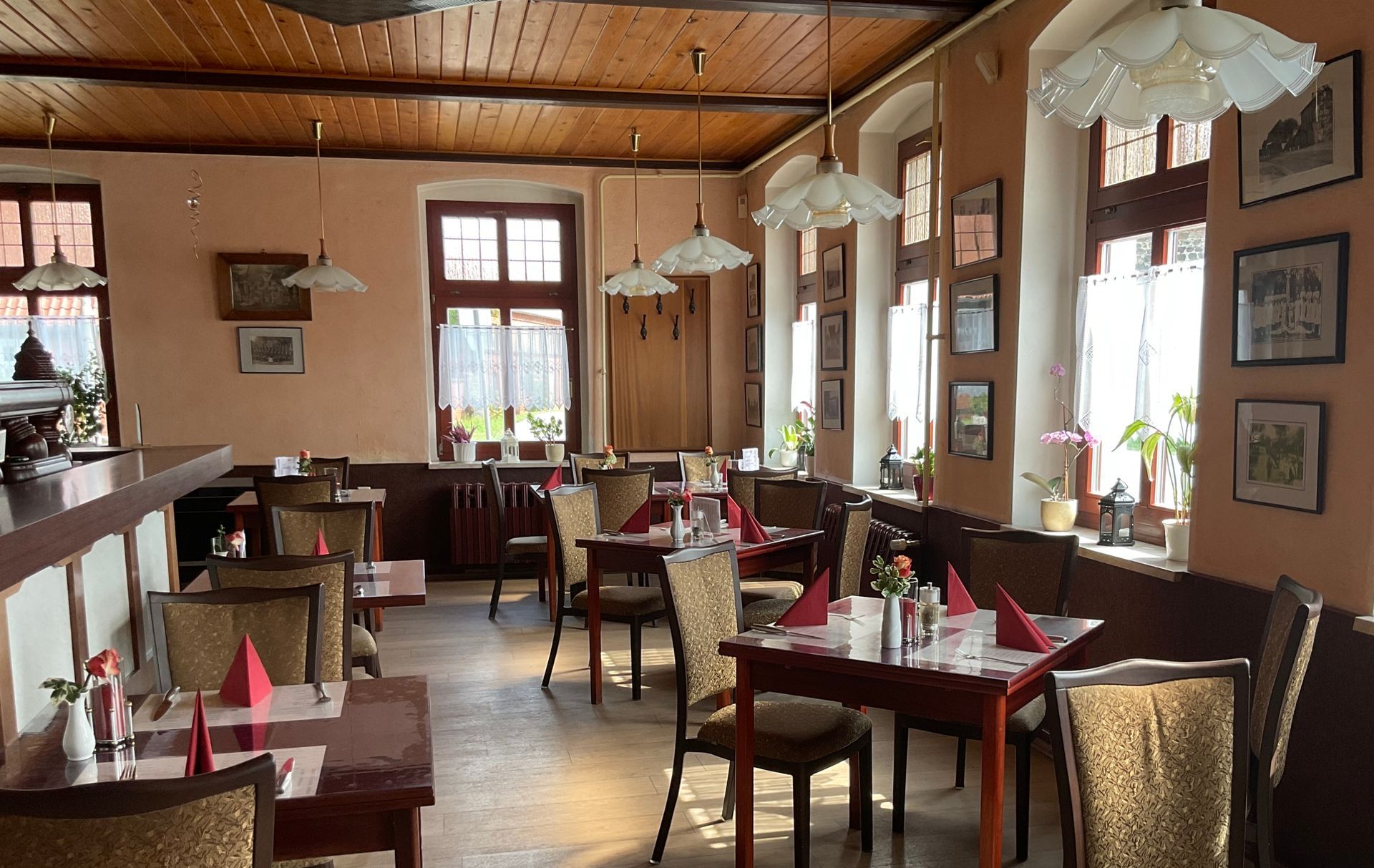 Gastraum im Gasthof Düpow