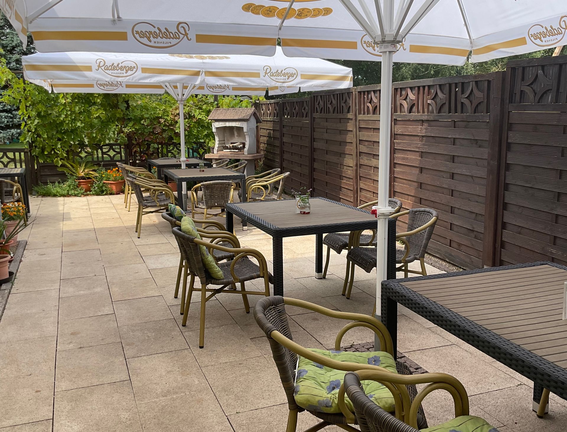 Außenbereich Gasthof Düpow.