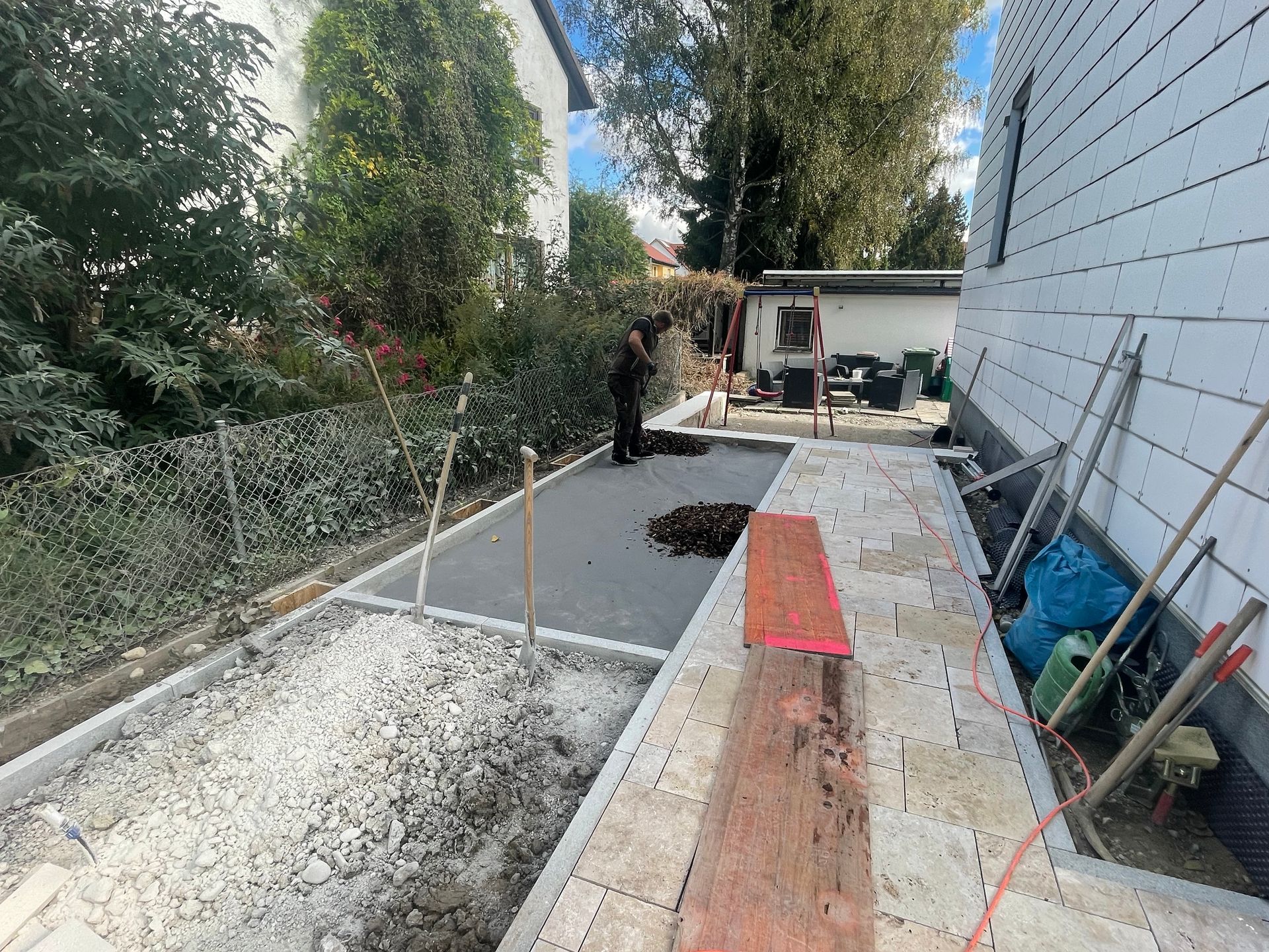 Terrasse wird angelegt, Franz Wirth & Sohn GbR