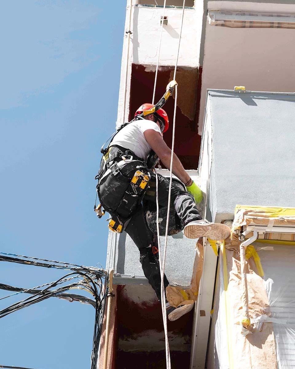 Un obrero de la construcción