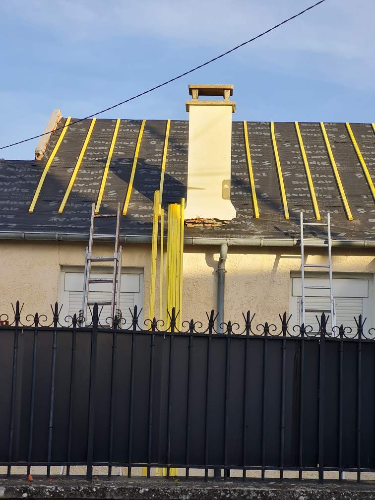 Installation des tasseaux de fixation