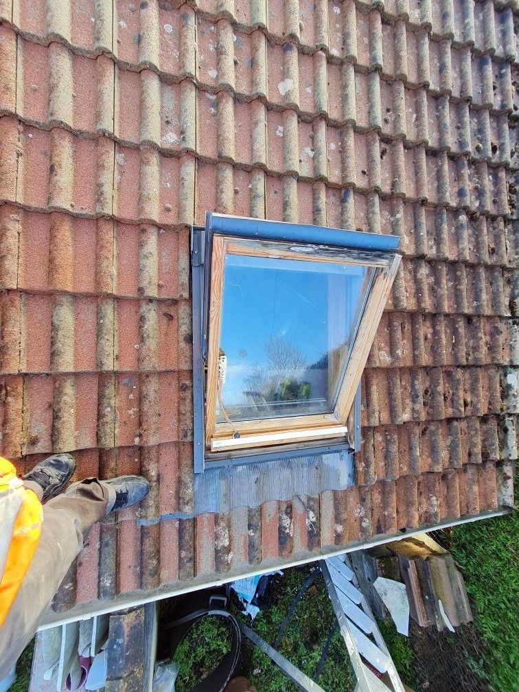 Velux avant changement de zinguerie