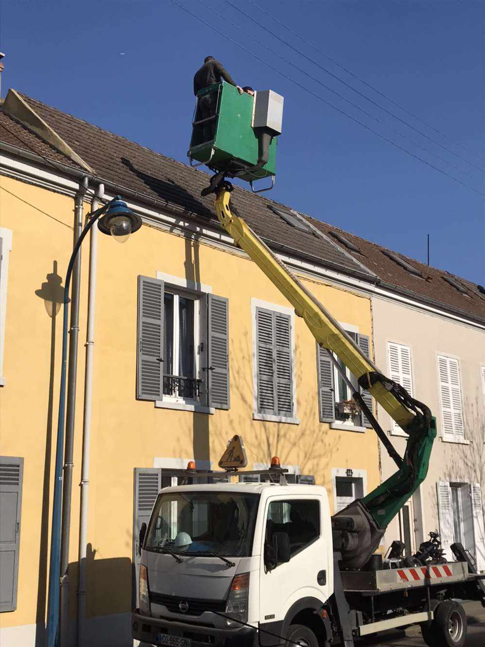 Mise en place de la nasselle