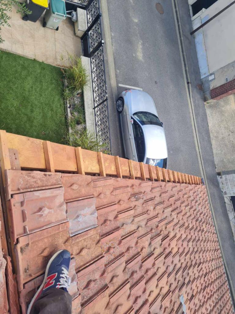 Chantier pour changement de rives de toit