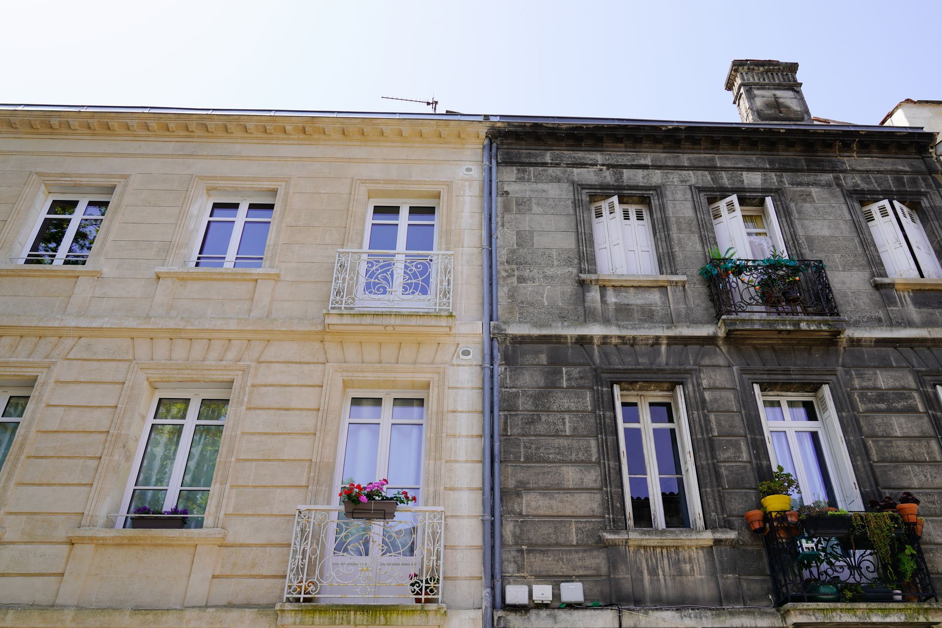 Microgommage d’une façade moderne