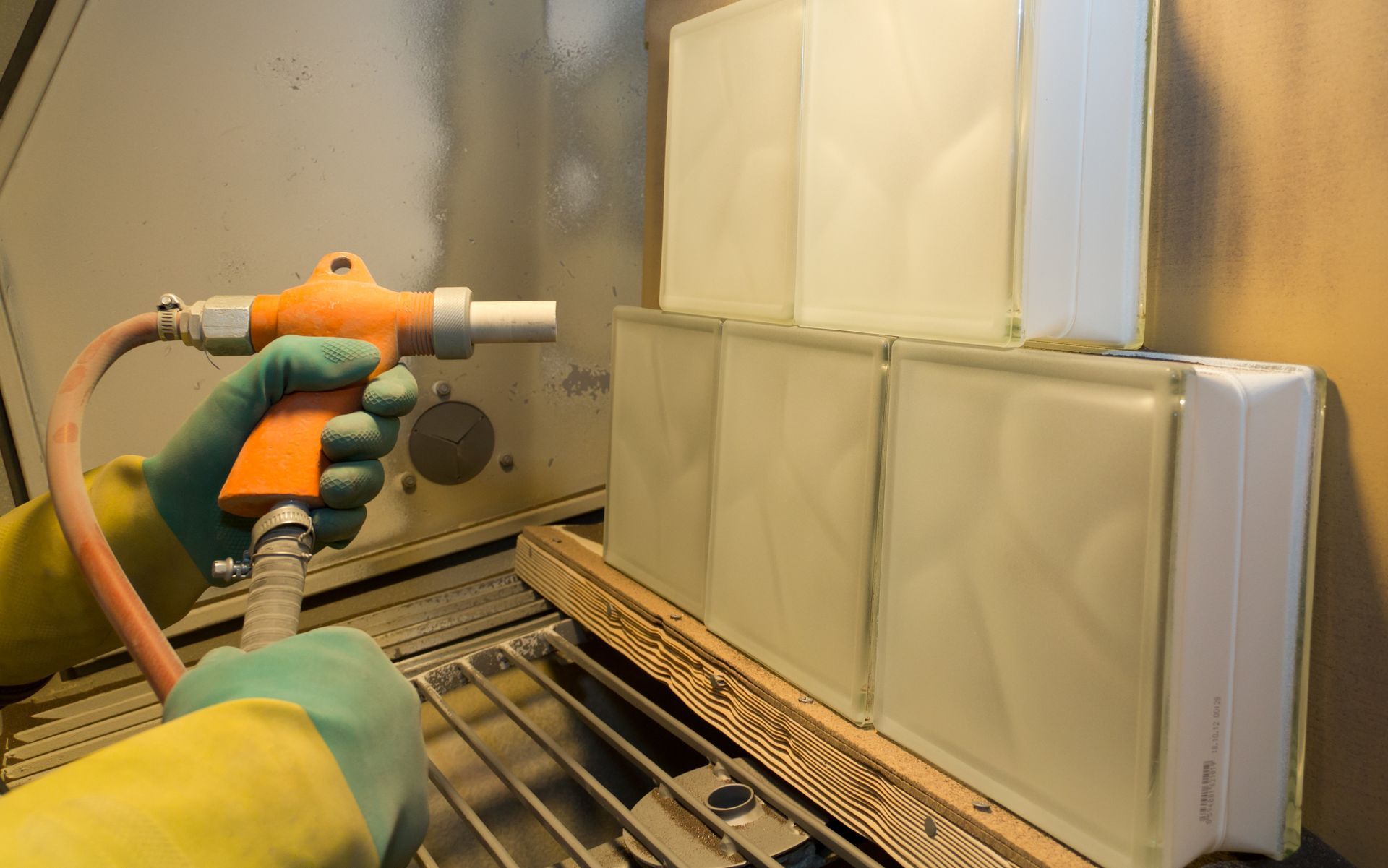 Grenaillage des boitiers métalliques