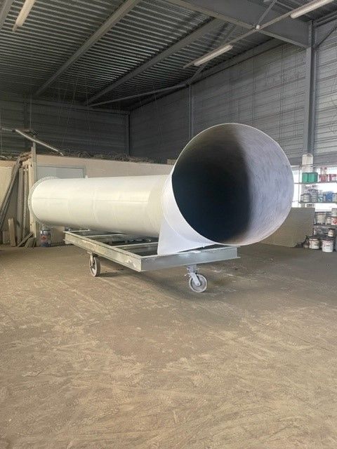 Conduit d'aération en ferraille 