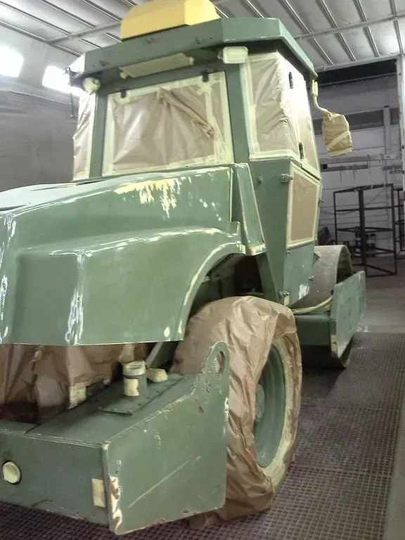 Bitumeuse peinte en vert