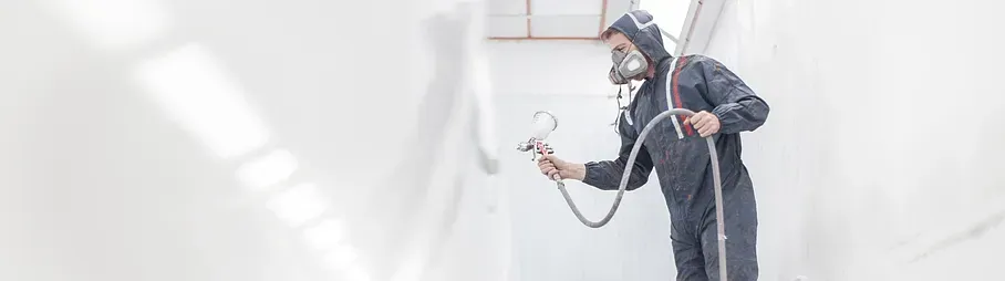 Peinture d’un véhicule utilitaire blanc