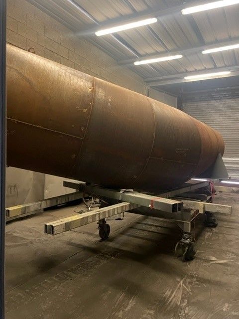 Conduit en acier entièrement sablé