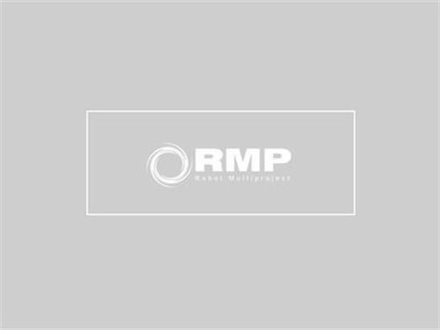 Un logo per rmp viene visualizzato su uno sfondo grigio.