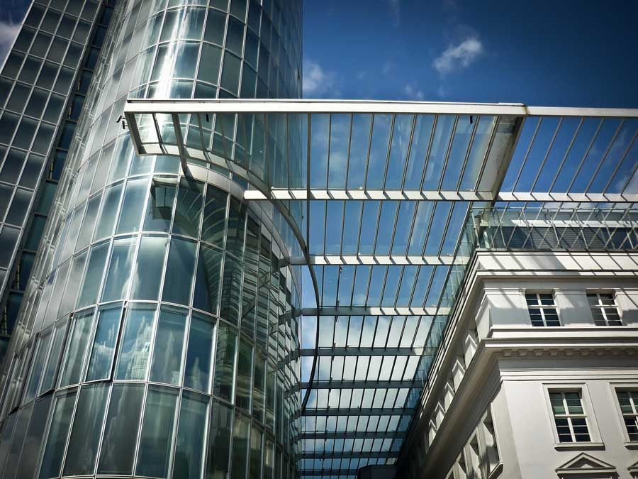 Glas Überdachung