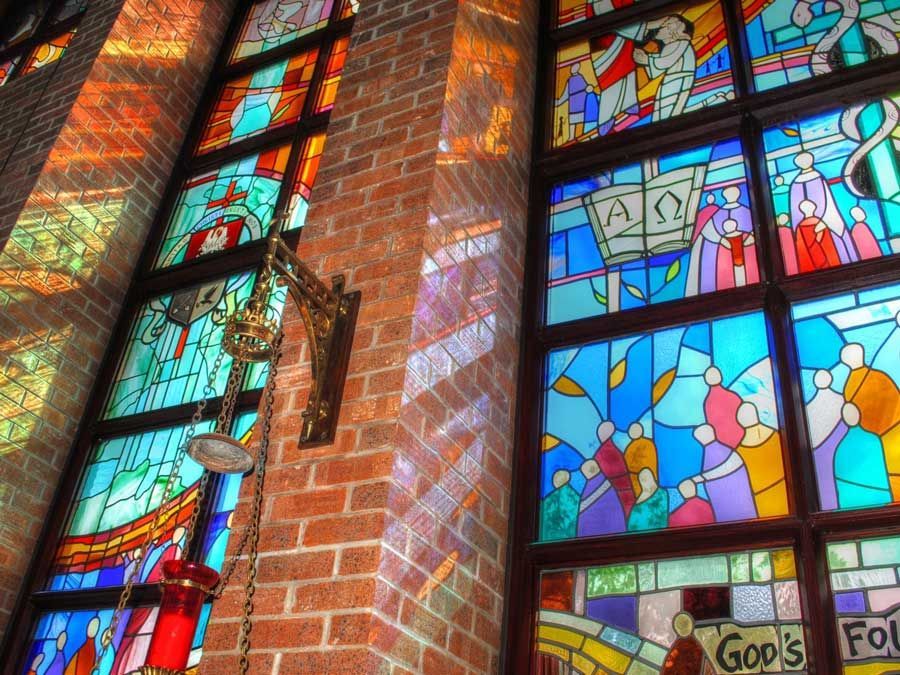 Bleiverglasung Kirche