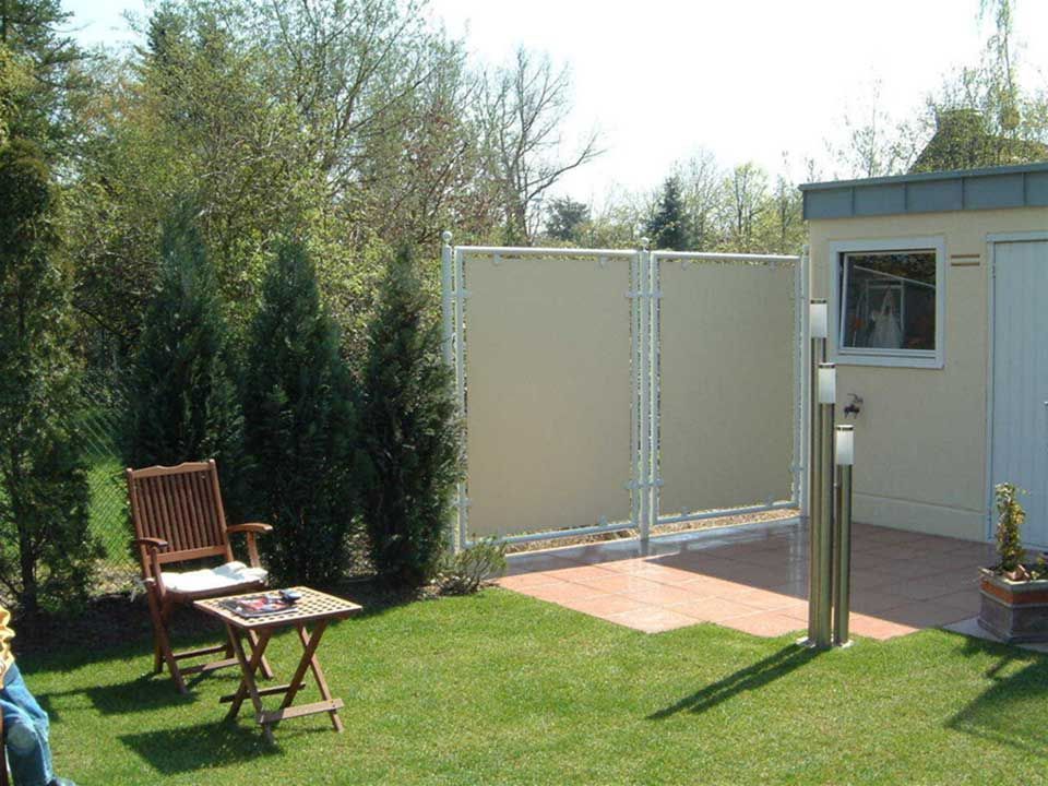 Aluminium Sicht- und Windschutzwand