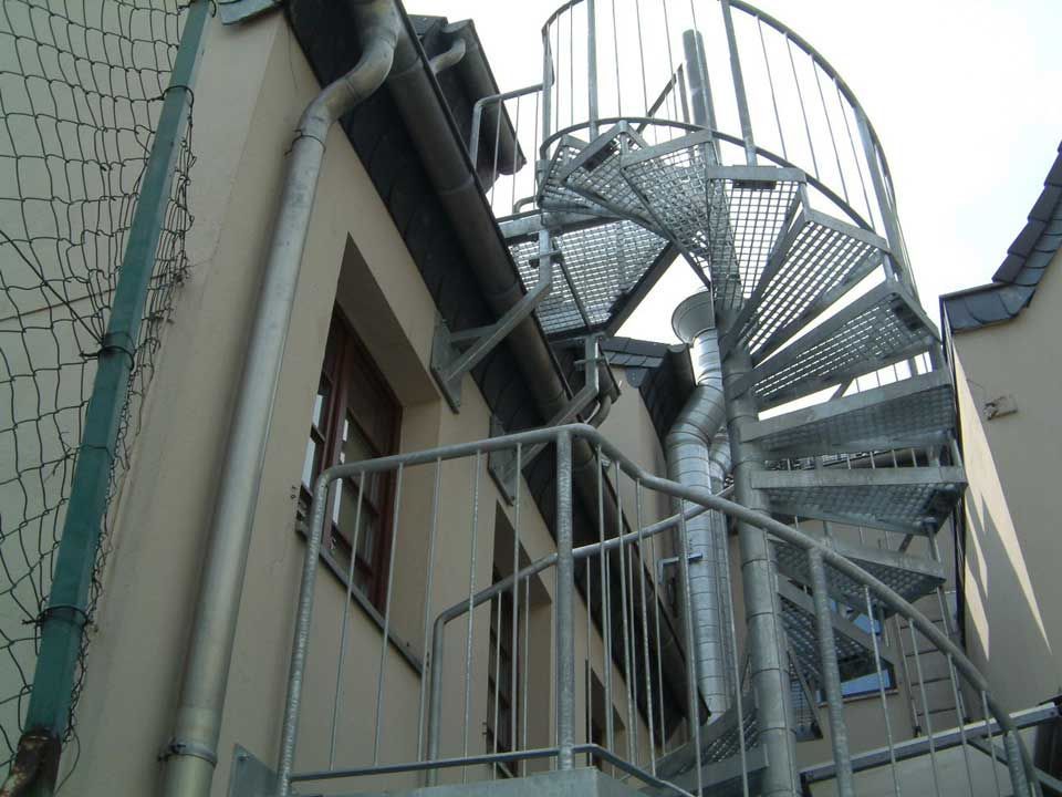 Edelstahl Spindeltreppe