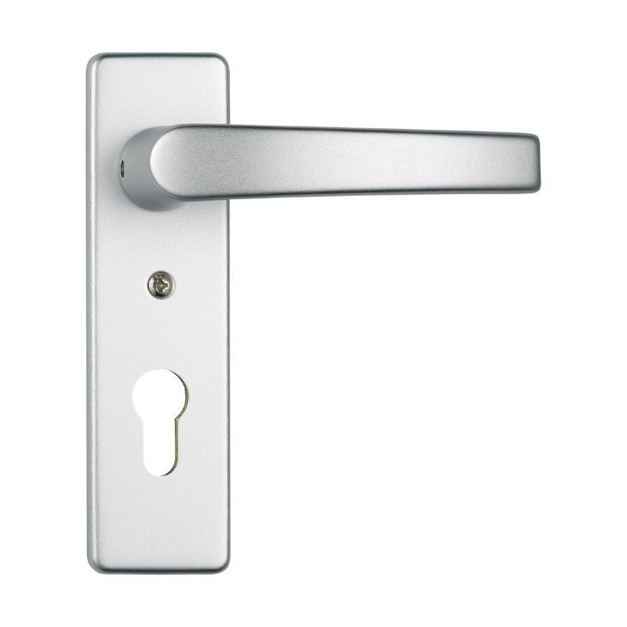 Abus-Schutzbeschlag KKZS 700 silber mit Türklinke