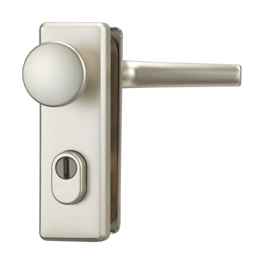 Abus-Schutzbeschlag KKZS 700 silber mit rundem Knauf