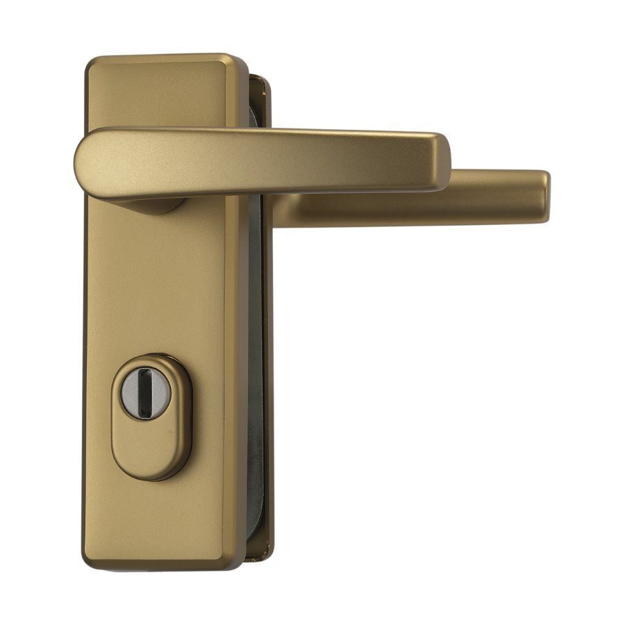 Abus-Schutzbeschlag KKZS 700 dunkel gold mit Türklinke