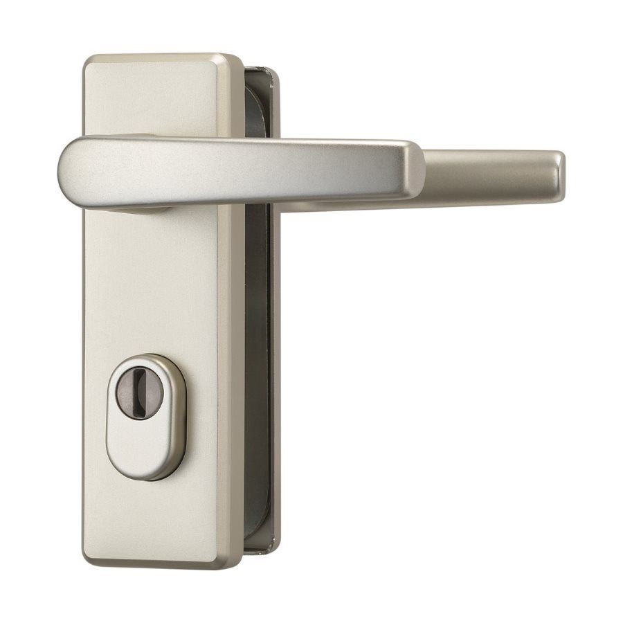 Abus-Schutzbeschlag KKZS 700 silber mit Türklinke