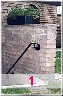 Schwarzer Wandhandlauf