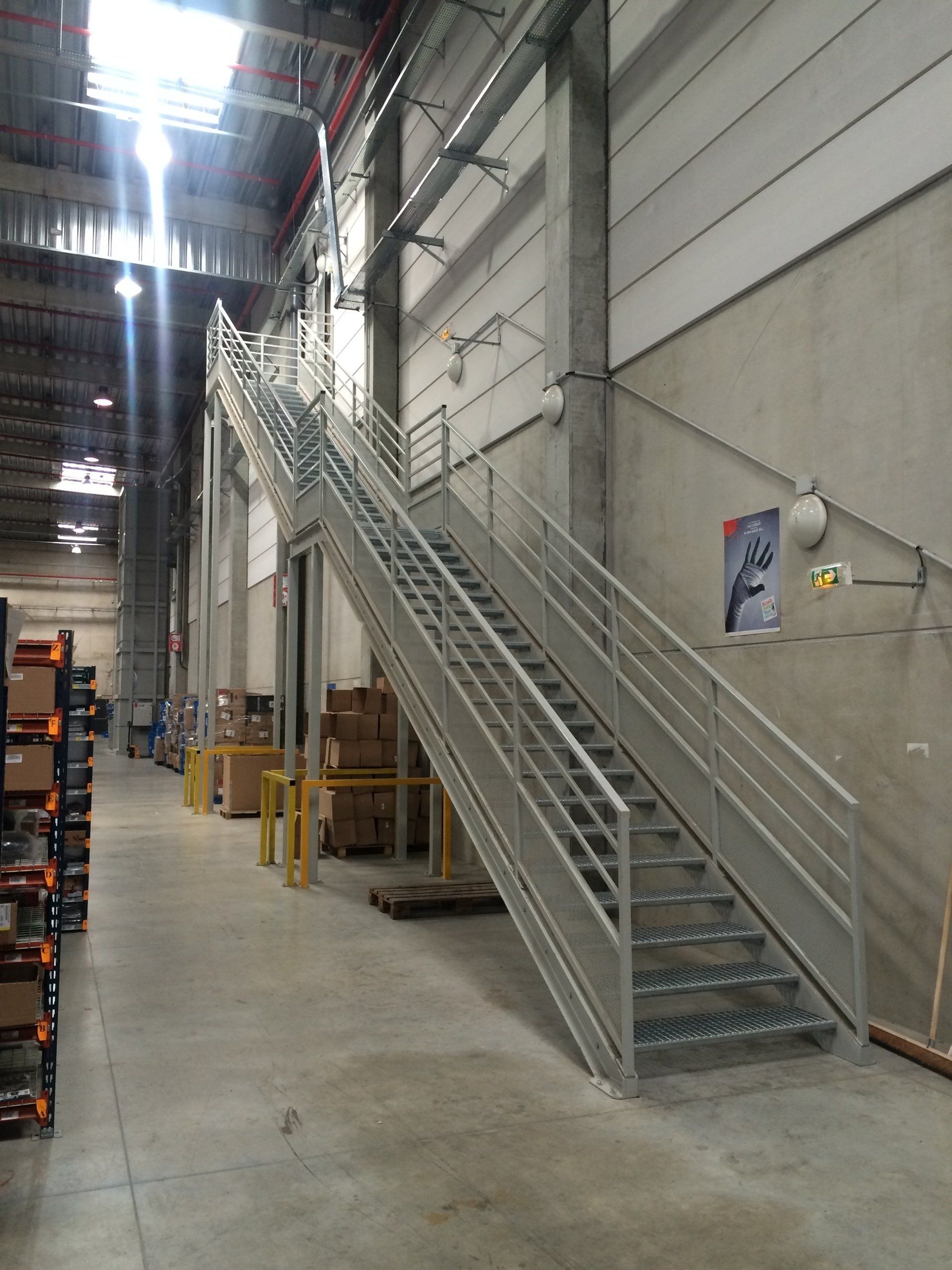 Escalier intérieur métallique