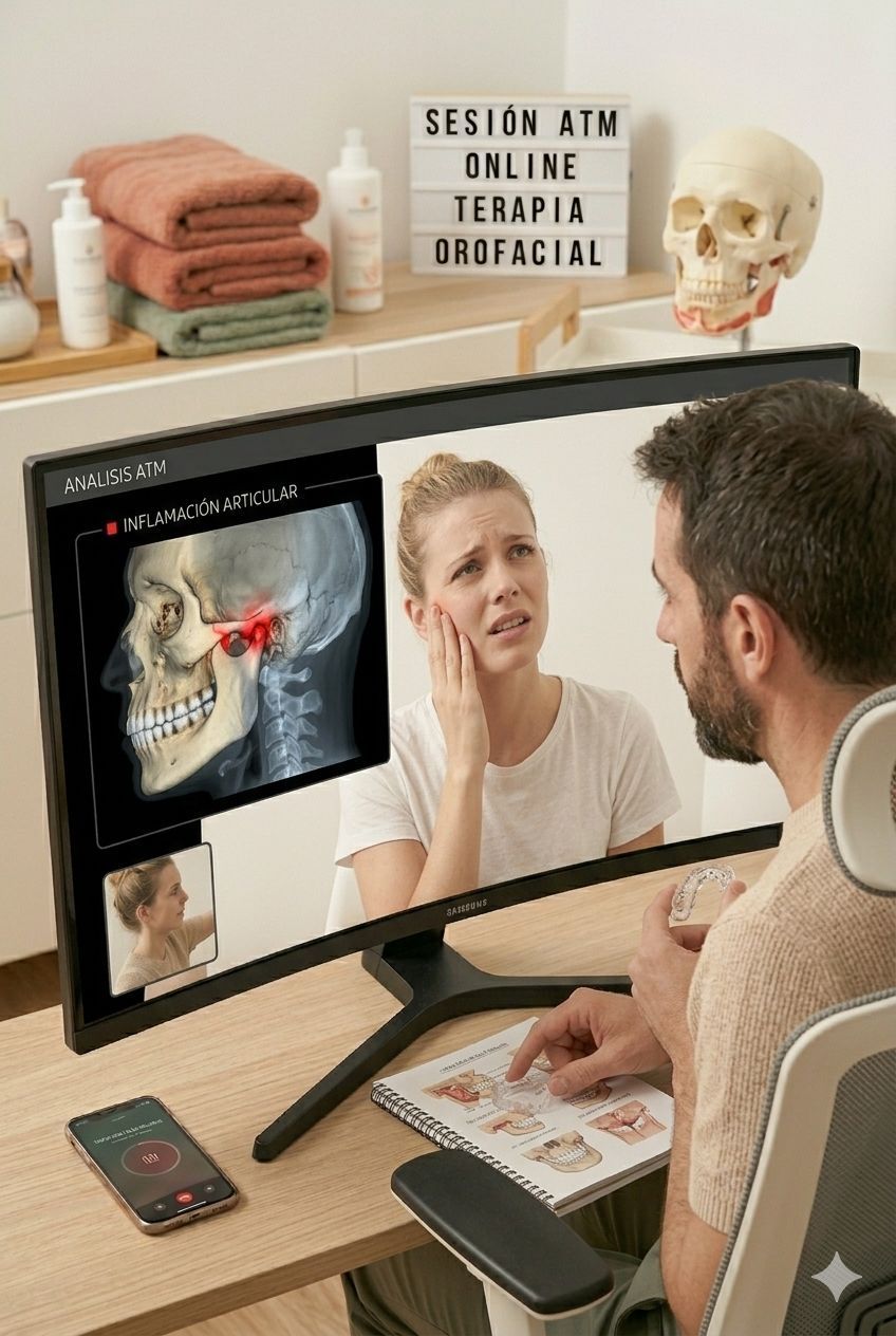 Un terapeuta realiza un estiramiento terapéutico de hombros a una persona tumbada.