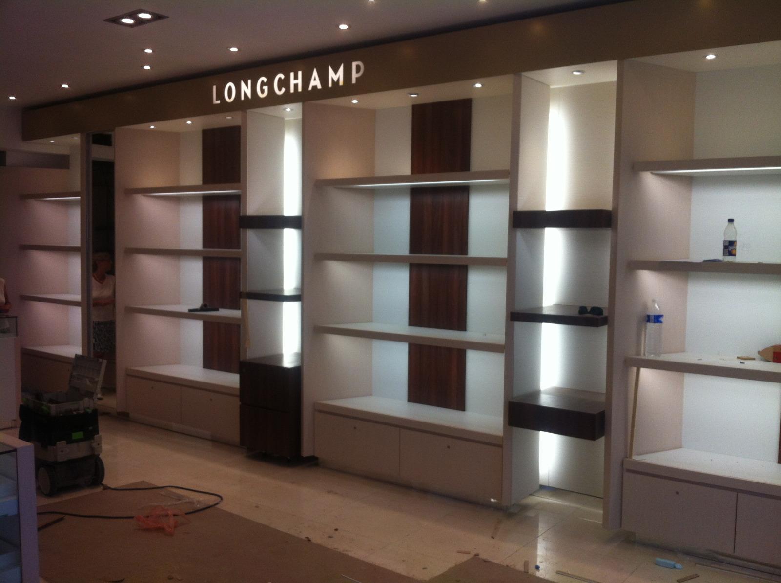 Lumières boutique Longchamp