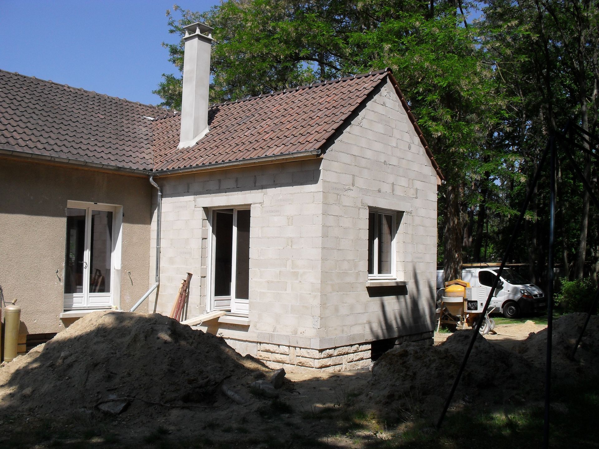 Construction d'une extension de maison