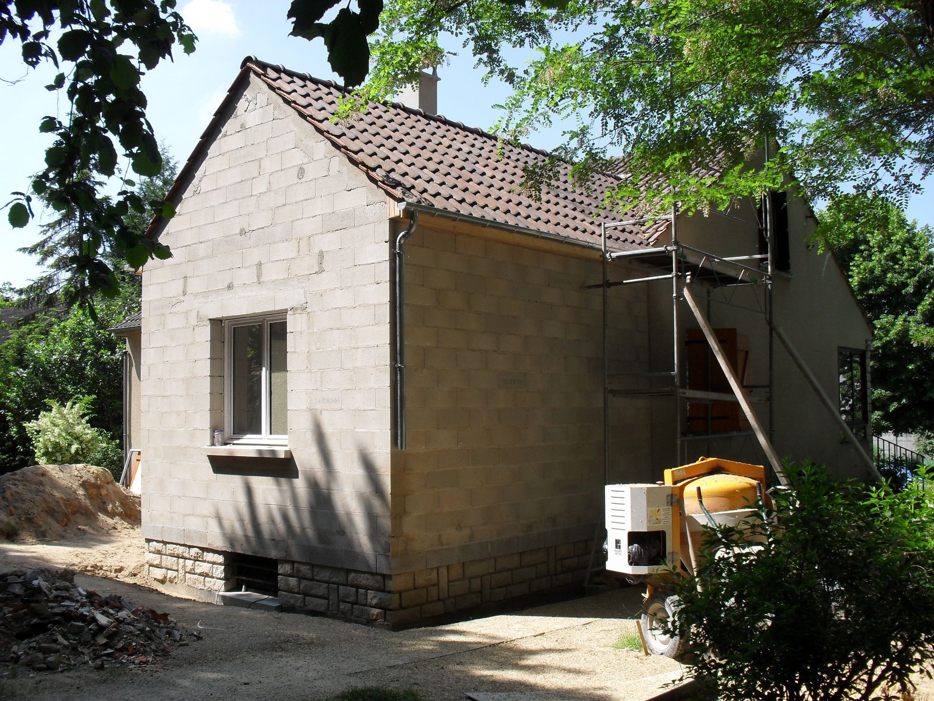 Travaux de construction d'une maison
