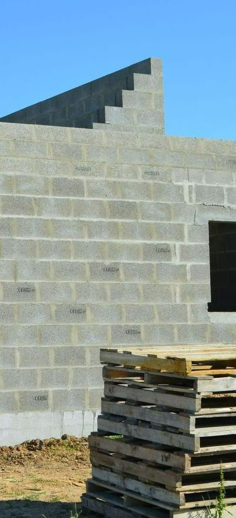 Mur en agglomérés