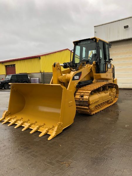 Een mooie gele grondwerkmachine