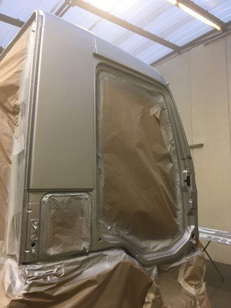 Achterkant grondwerkmachine