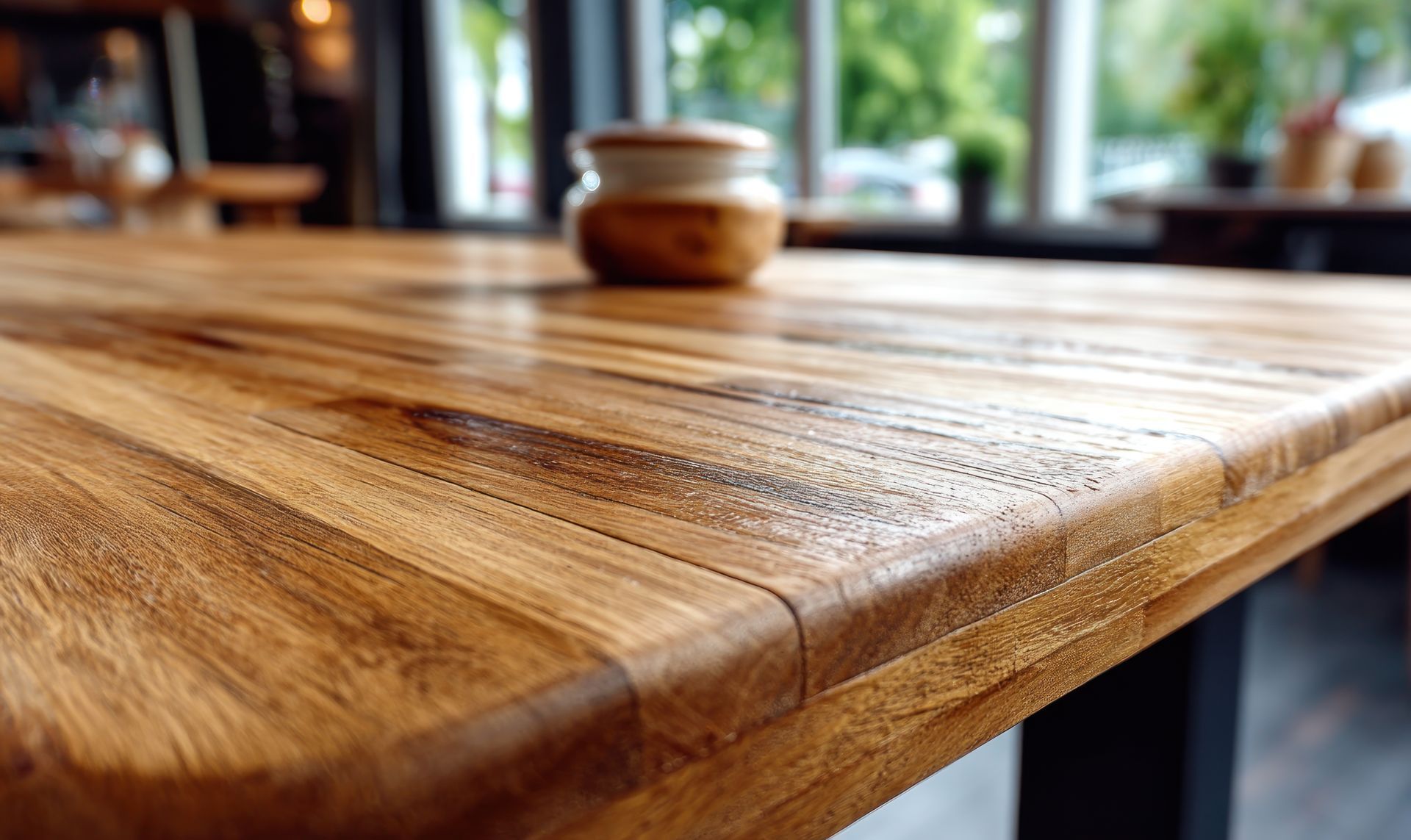 Une table en bois.